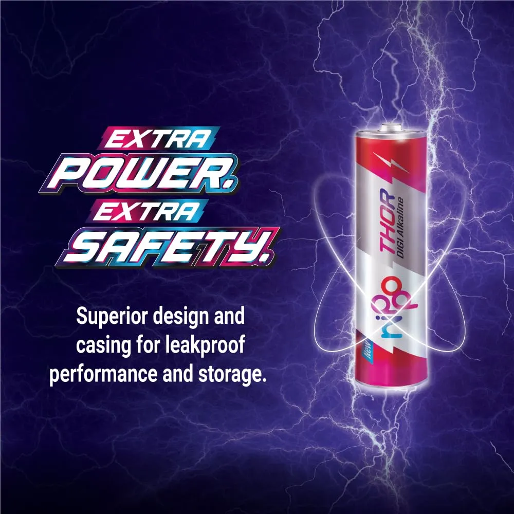 Nippo AAA Thor Digi Alkaline Batteries (Pack of 10) view 5